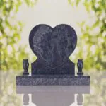Rose Heart Headstone
