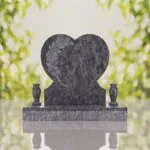 Rose Heart Headstone