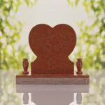 Rose Heart Headstone