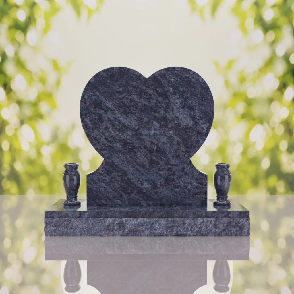 Rose Heart Headstone