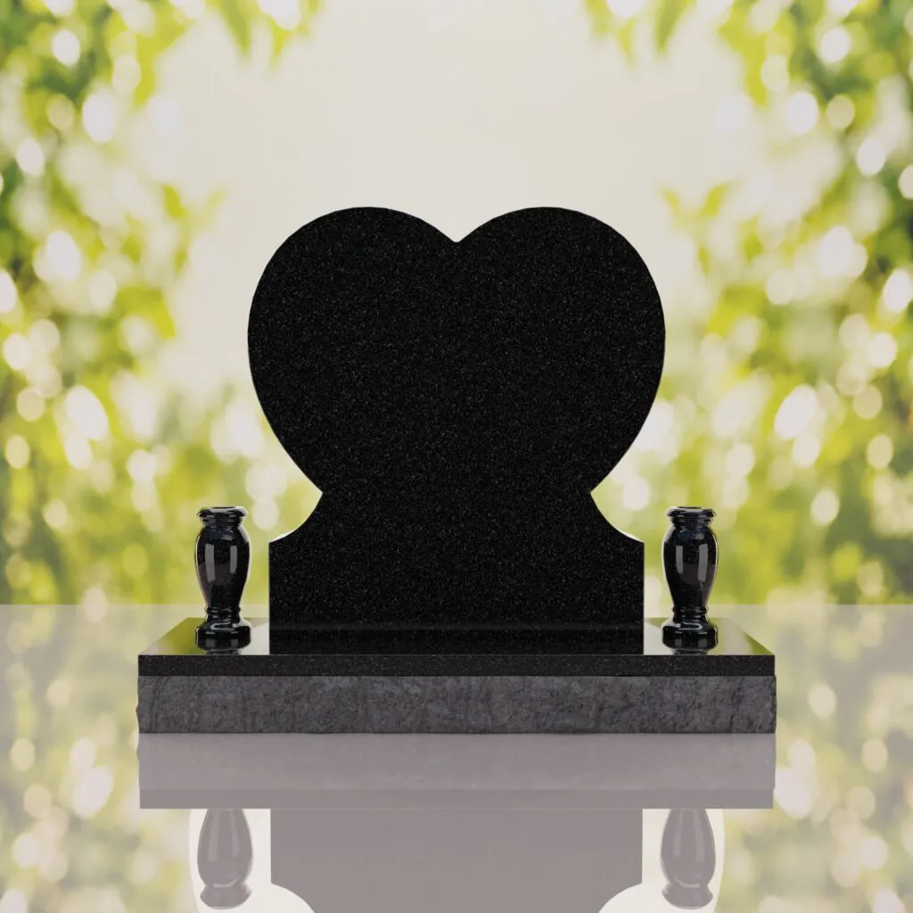 Rose Heart Headstone