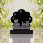 Teddy Bear Train Child Headstone