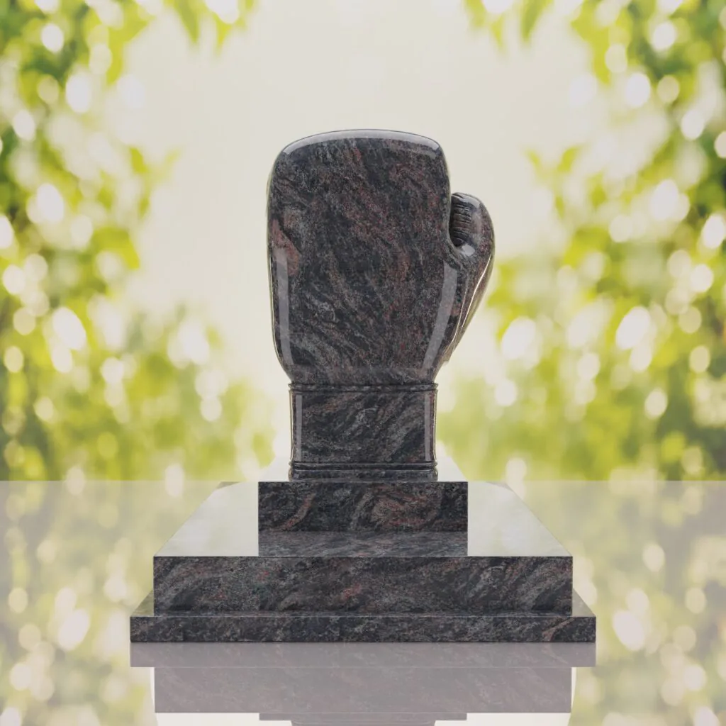 Boxing Glove Headstone