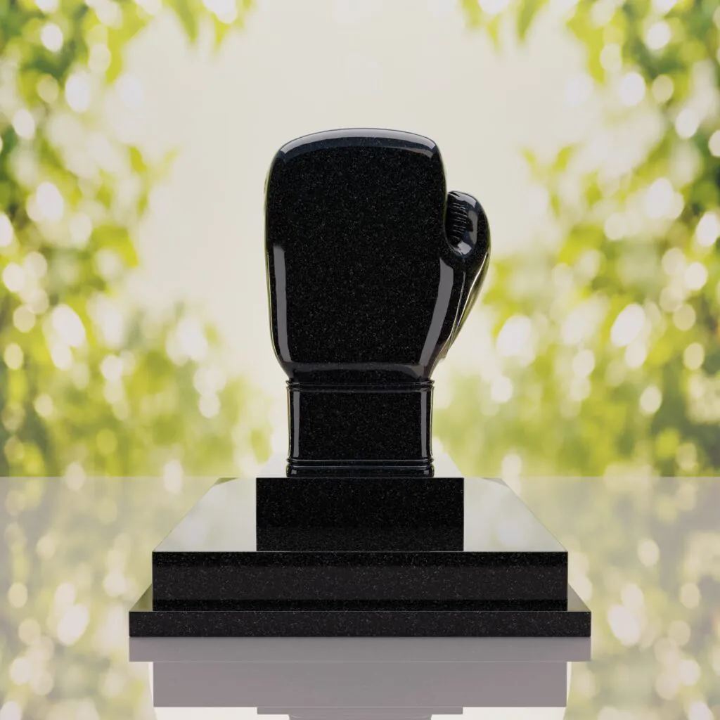 Boxing Glove Headstone