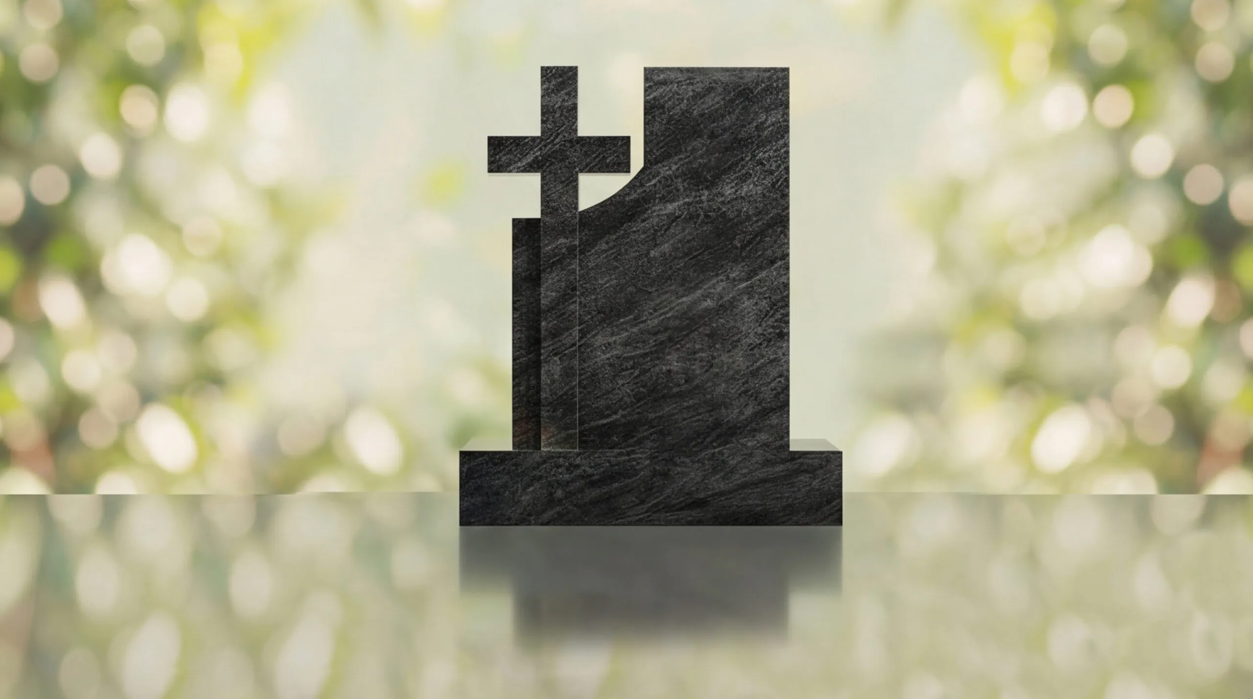 Monumento conmemorativo moderno con cruz