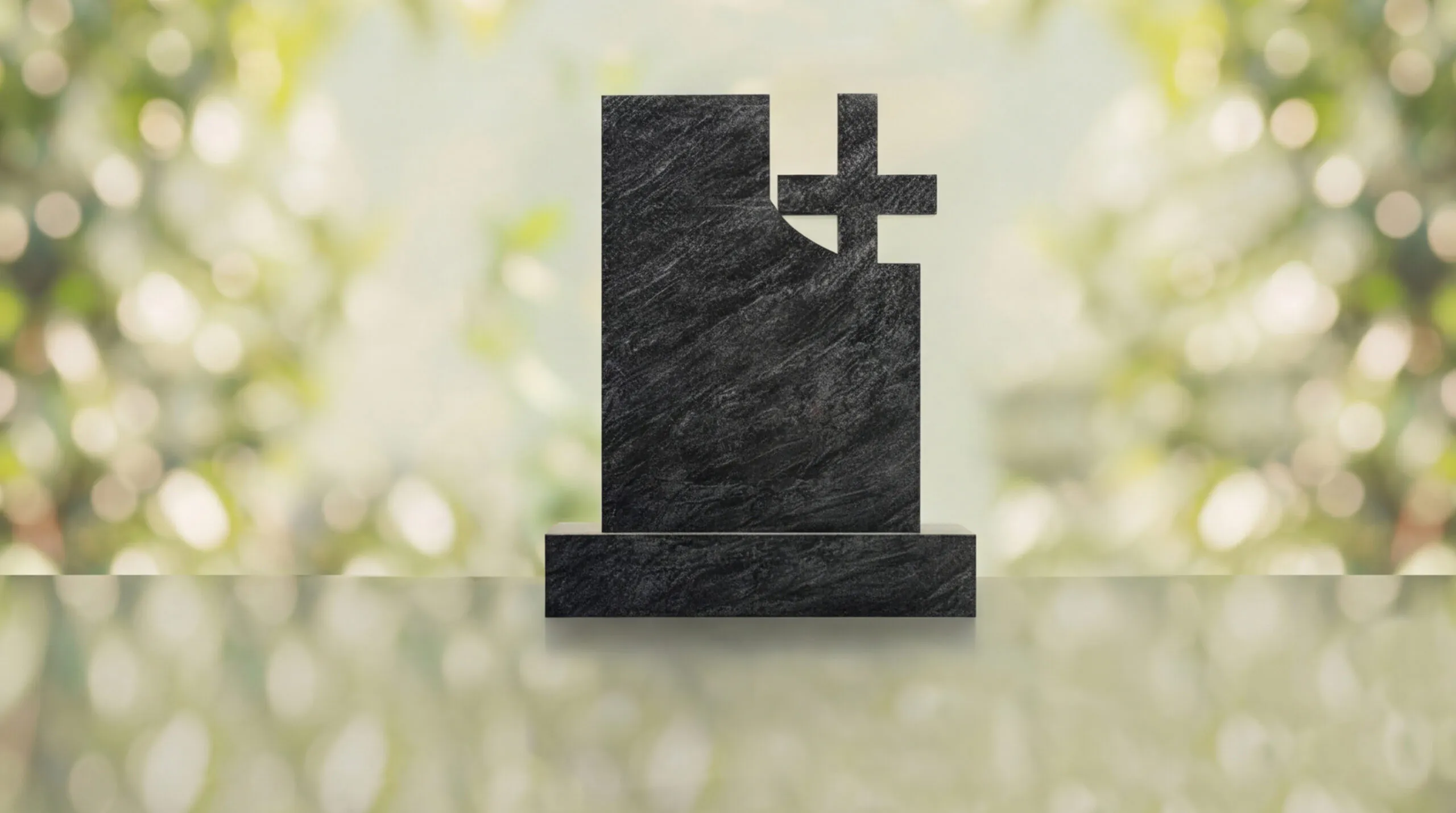 Monumento conmemorativo moderno con cruz