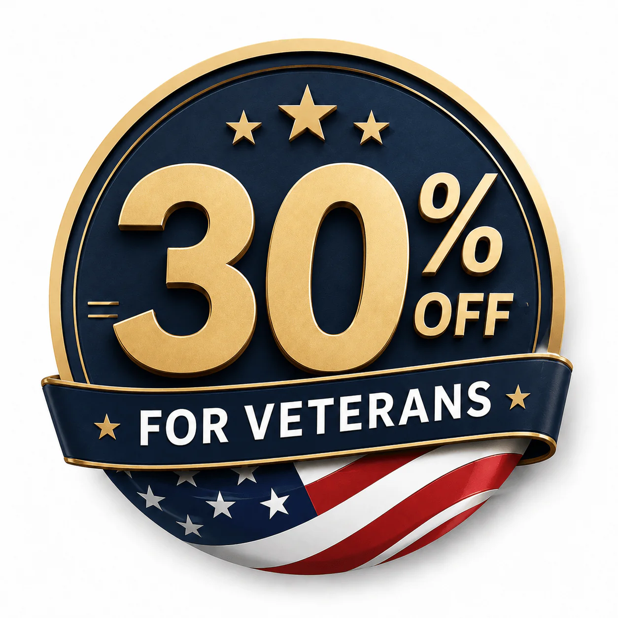 30 % de descuento para veteranos