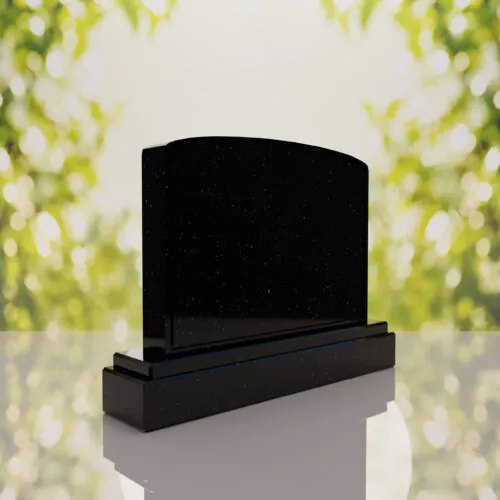 Companion Arched Top Granite Headstone