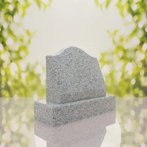 Serpentine Top Slant Granite Headstone