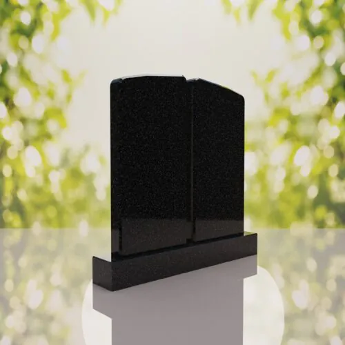 Companion Rounded Top Granite Headstone