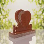 Rose Heart Headstone