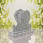 Rose Heart Headstone