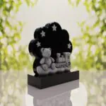 Teddy Bear Train Child Headstone