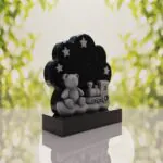 Teddy Bear Train Child Headstone