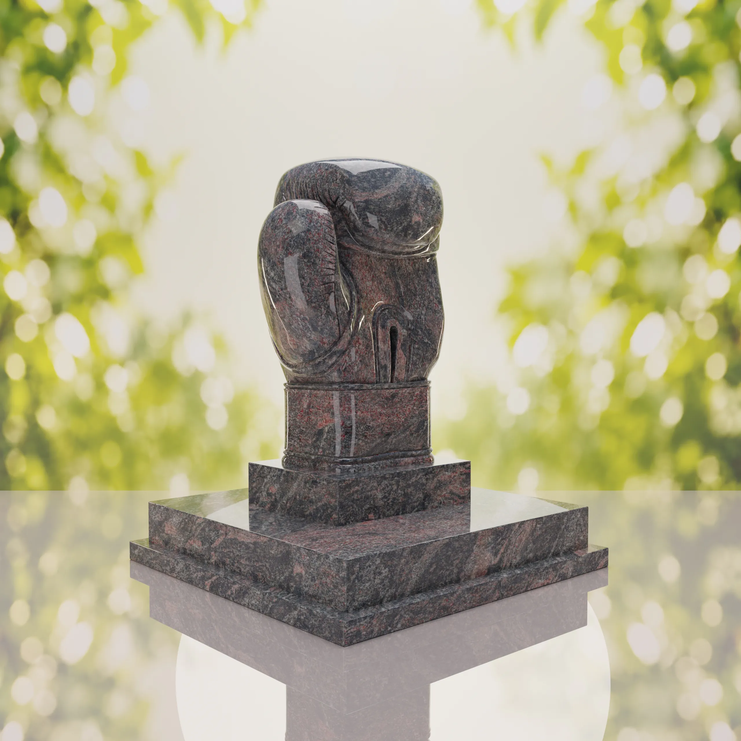 Boxing Glove Headstone