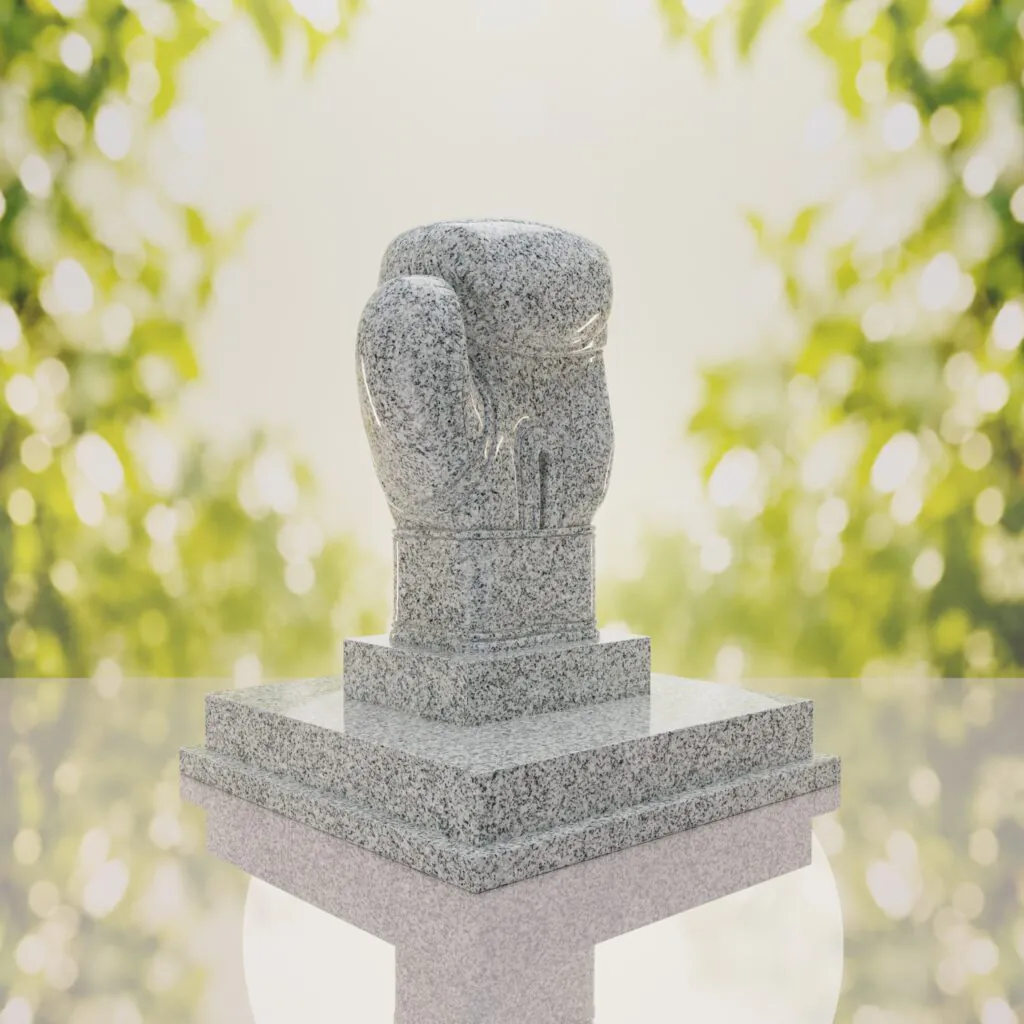 Boxing Glove Headstone