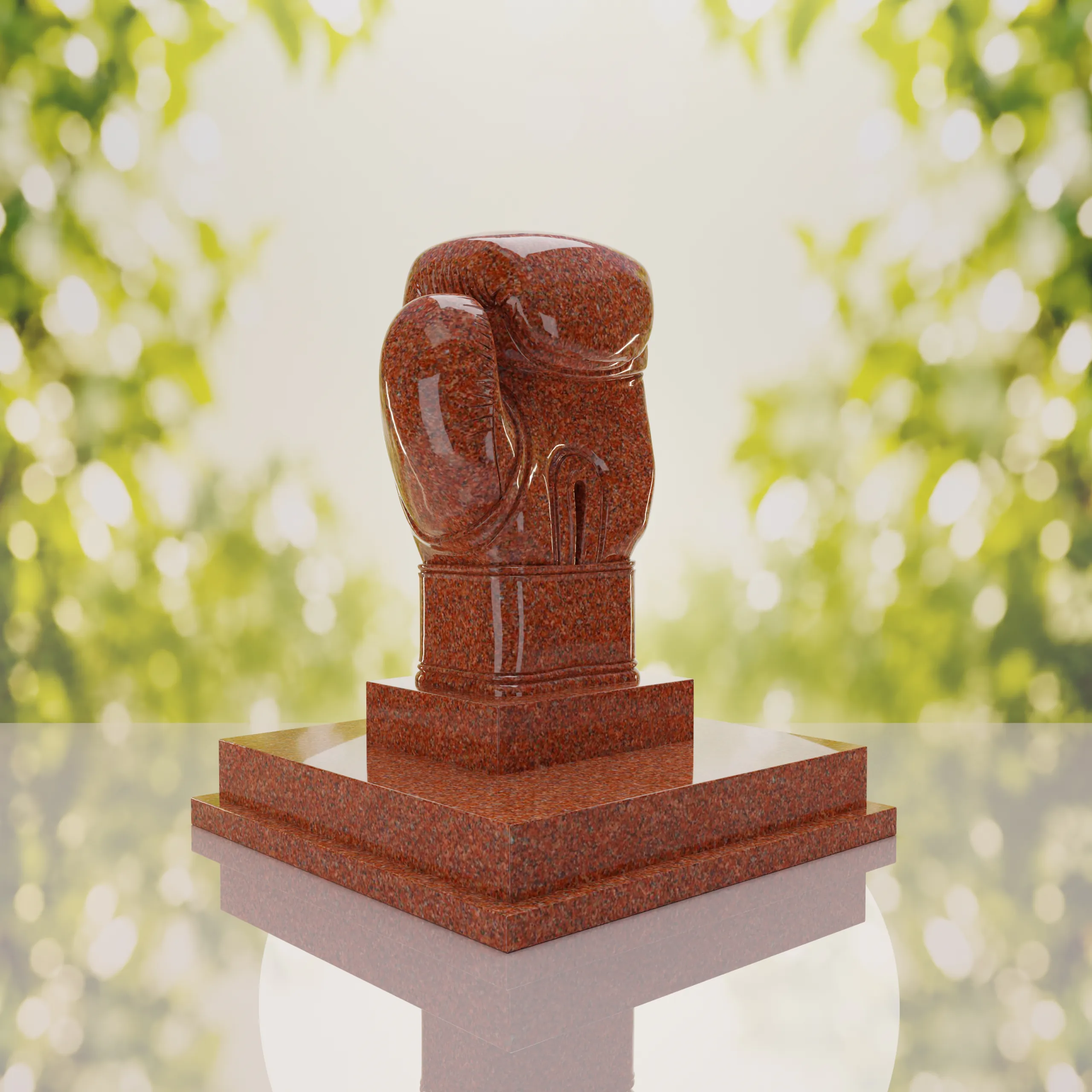 Boxing Glove Headstone