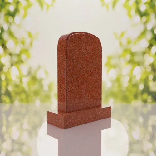 Classic Rounded Top Granite Headstone