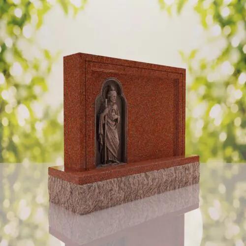 Saint Jude Companion Catholic Upright Headstone