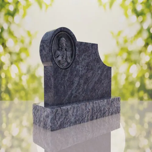 Sacred Heart of Jesus Catholic Companion Headstone